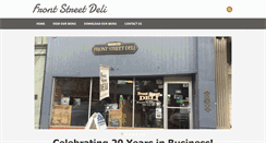 Desktop Screenshot of frontstreetdeli.com