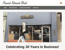 Tablet Screenshot of frontstreetdeli.com